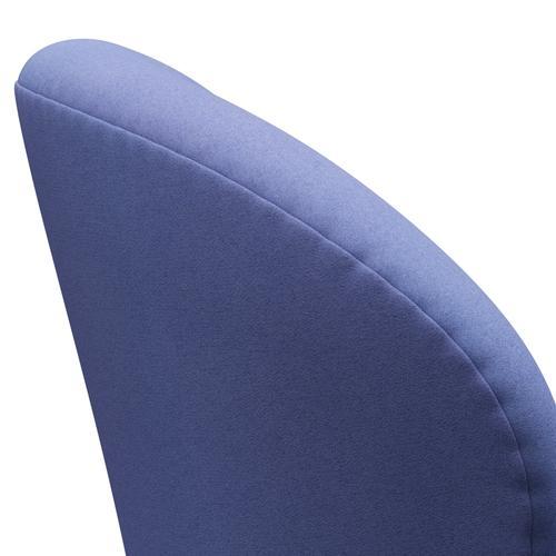 Fritz Hansen Swan Lounge Chair, satén kartáčovaný hliník/divina Pastel Blue