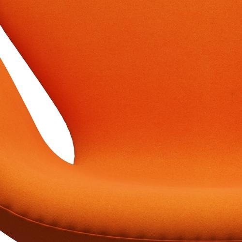 Fritz Hansen Swan Lounge Chair, satén kartáčovaný hliník/Divina Pastello Orange