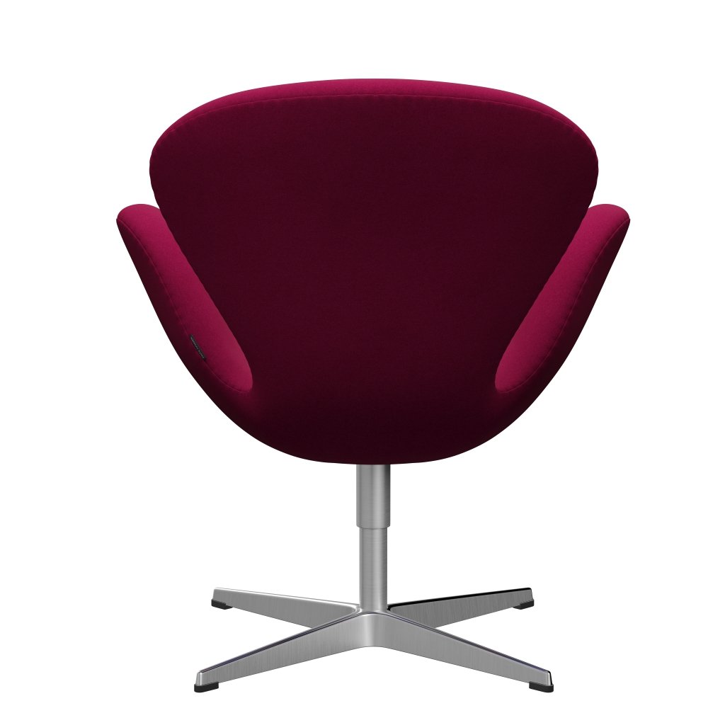 Fritz Hansen Swan Lounge Chair, satén kartáčovaný hliník/Divina Pink Dark