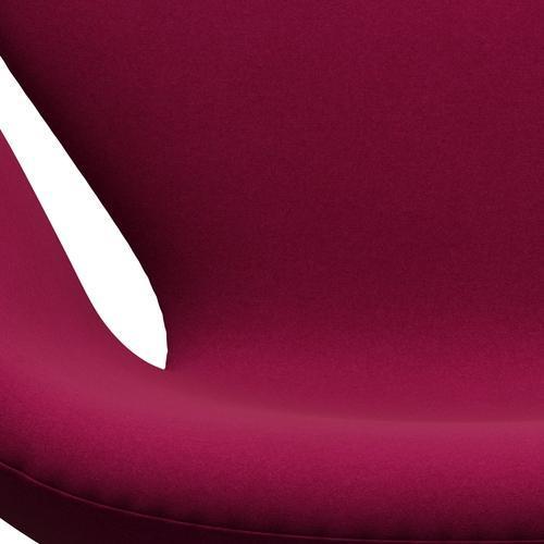 Fritz Hansen Swan Lounge Chair, satén kartáčovaný hliník/Divina Pink Dark