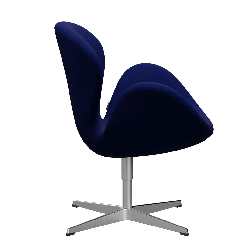 Fritz Hansen Swan Lounge Chair, satén kartáčovaný hliník/divina Royal Blue