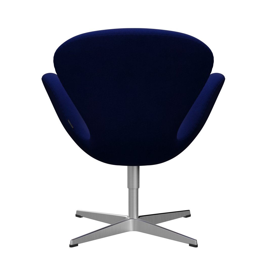 Fritz Hansen Swan Lounge Chair, satén kartáčovaný hliník/divina Royal Blue