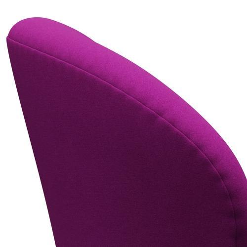 Fritz Hansen Swan Lounge Chair, saténová kartáčovaná hliník/Divina Violet (666)