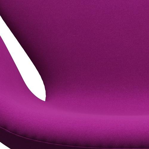 Fritz Hansen Swan Lounge Chair, saténová kartáčovaná hliník/Divina Violet (666)