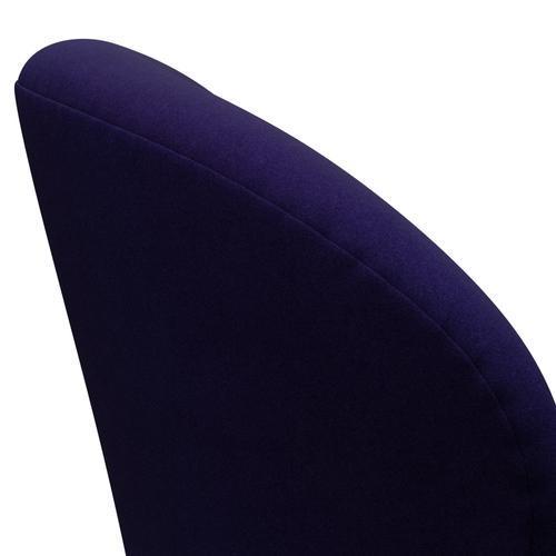 Fritz Hansen Swan Lounge Chair, saténová kartáčovaná hliník/Divina Violet Dark (692)