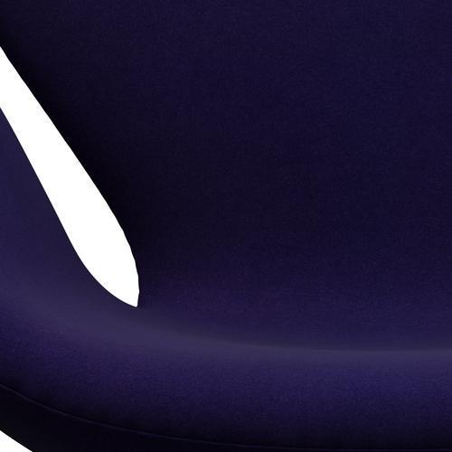 Fritz Hansen Swan Lounge Chair, saténová kartáčovaná hliník/Divina Violet Dark (692)