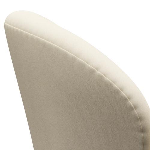 Fritz Hansen Swan Lounge Chair, Satin Brushed Aluminium/Divina White