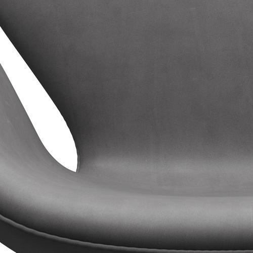 Fritz Hansen Swan Lounge Chair, satén kartáčovaný hliník/objetí čokoládu