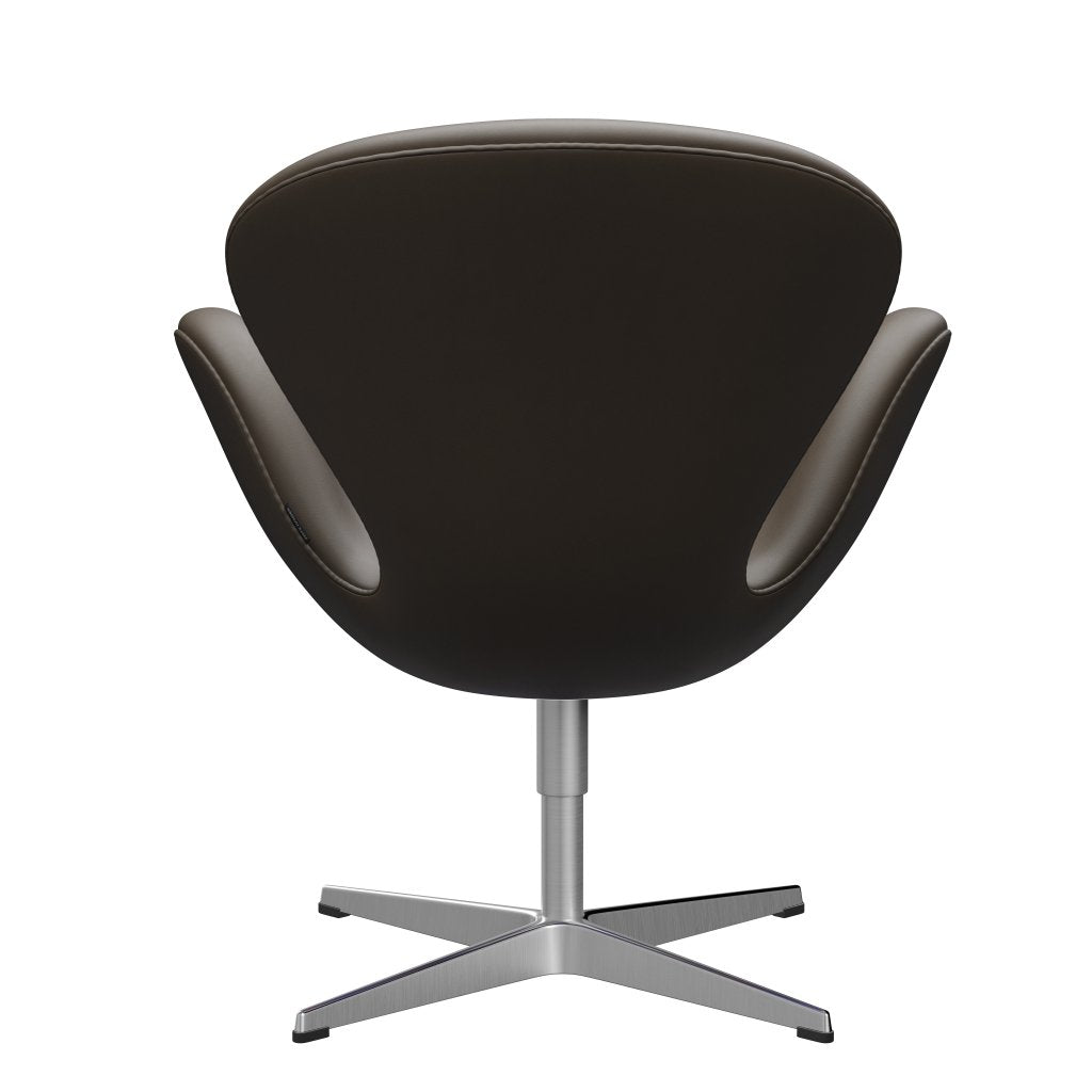 Fritz Hansen Swan Lounge Chair, satén kartáčovaný hliník/esenciální kámen