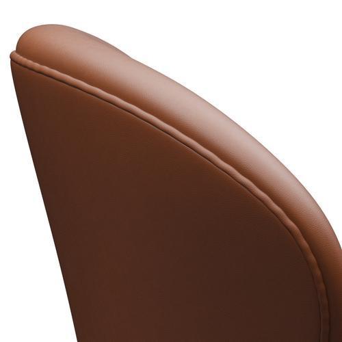 Fritz Hansen Swan Lounge Chair, satén kartáčovaný hliník/Essential Walnut