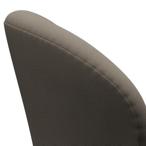 Fritz Hansen Swan Lounge Chair, saténová kartáčovaná hliník/sláva Beige (61003)