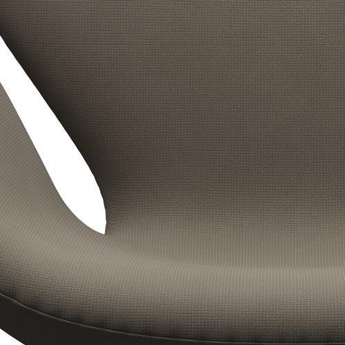 Fritz Hansen Swan Lounge Chair, saténová kartáčovaná hliník/sláva Beige (61003)