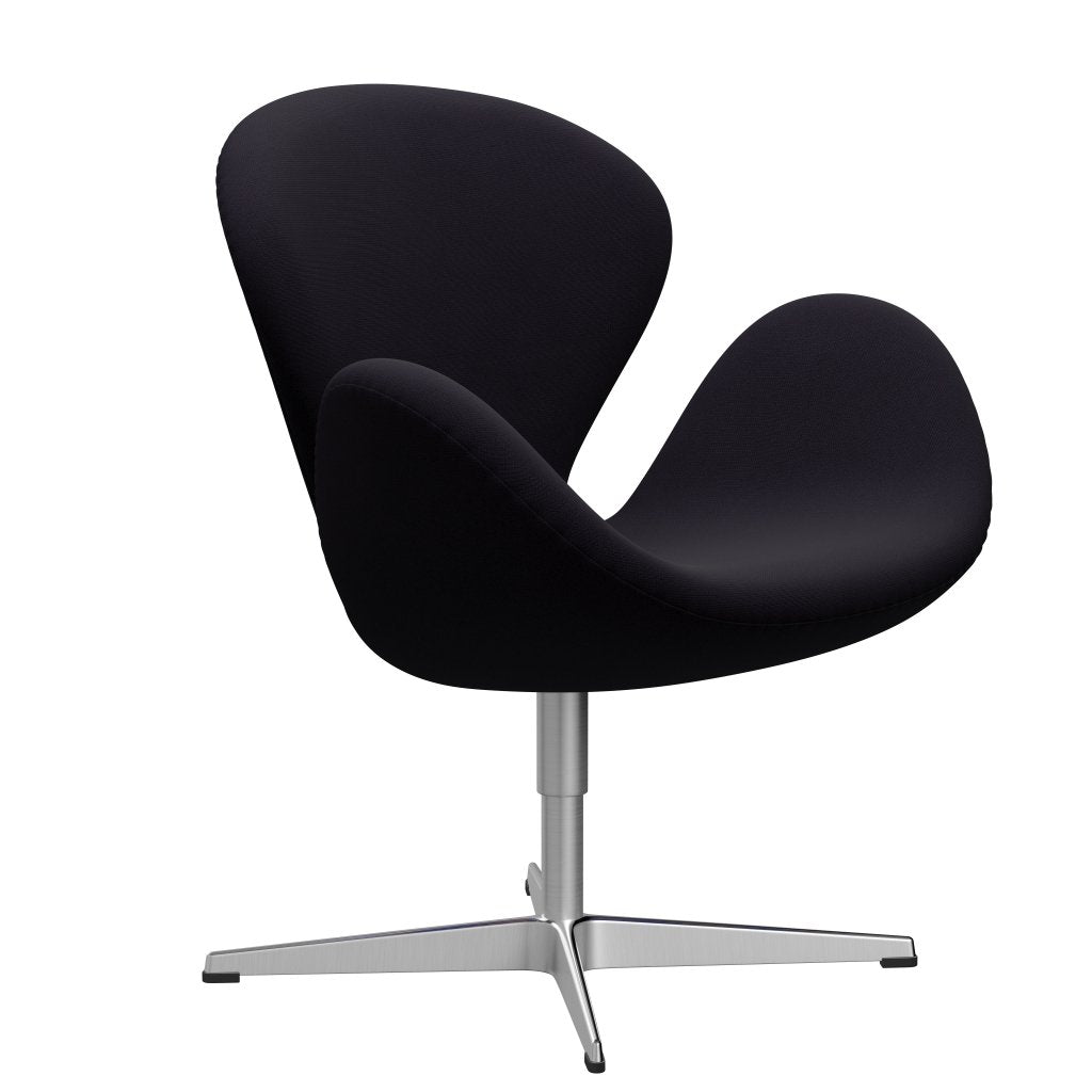 Fritz Hansen Swan Lounge Chair, satén kartáčovaný hliník/sláva Bordeaux (64055)