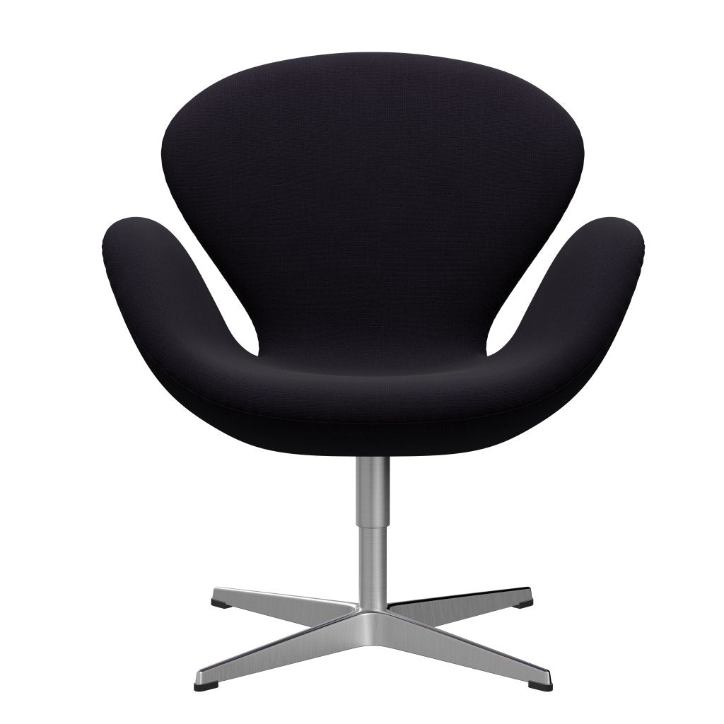 Fritz Hansen Swan Lounge Chair, Satin Brushed Aluminium/Fame Bordeaux (64055)