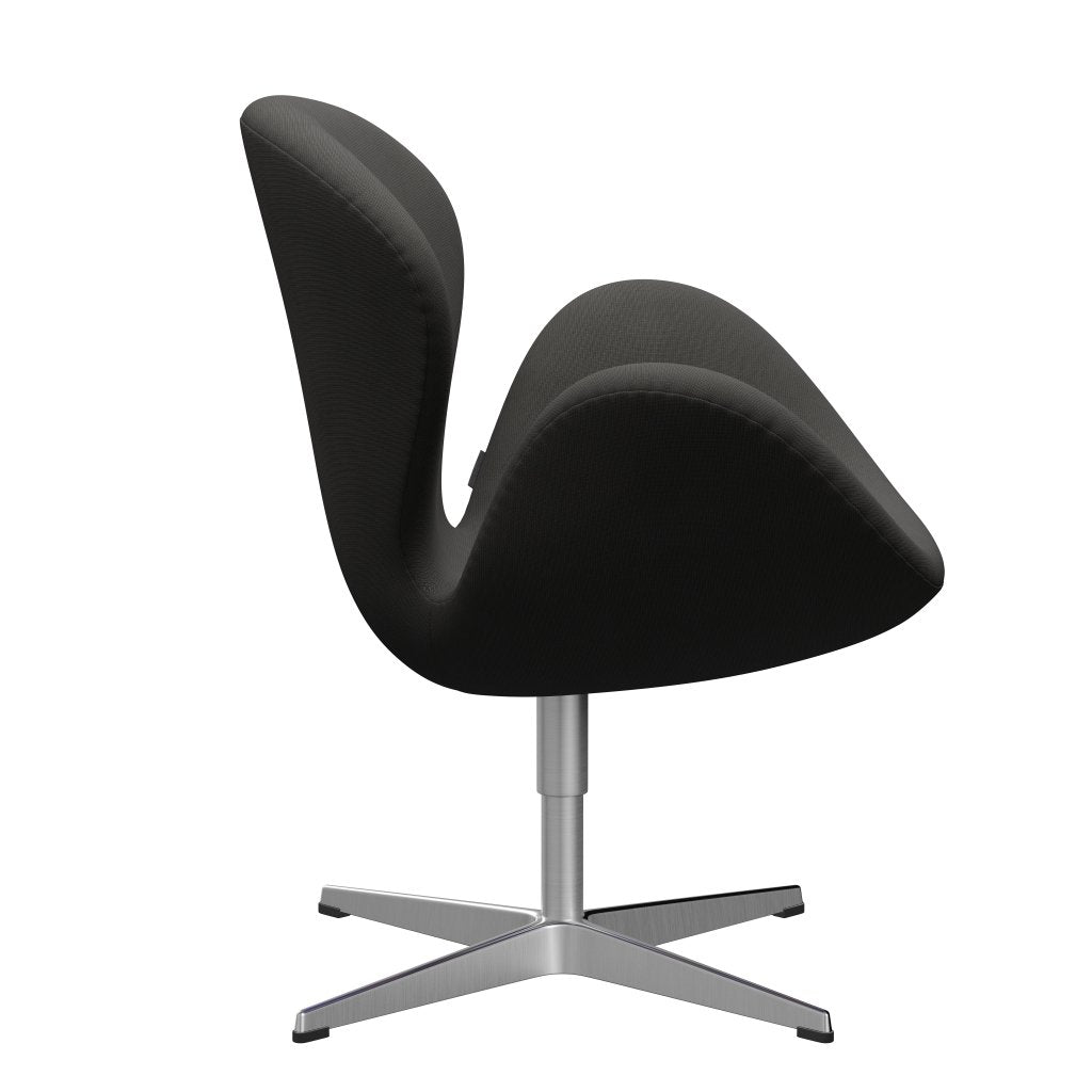 Fritz Hansen Swan Lounge Chair, saténová kartáčovaná hliník/sláva Brown (61060)