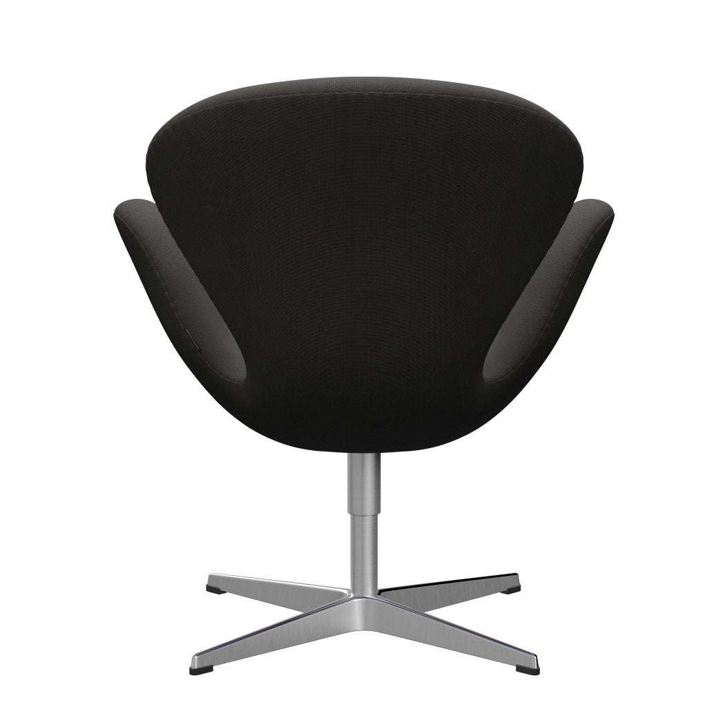 Fritz Hansen Swan Lounge Chair, saténová kartáčovaná hliník/sláva Brown (61060)