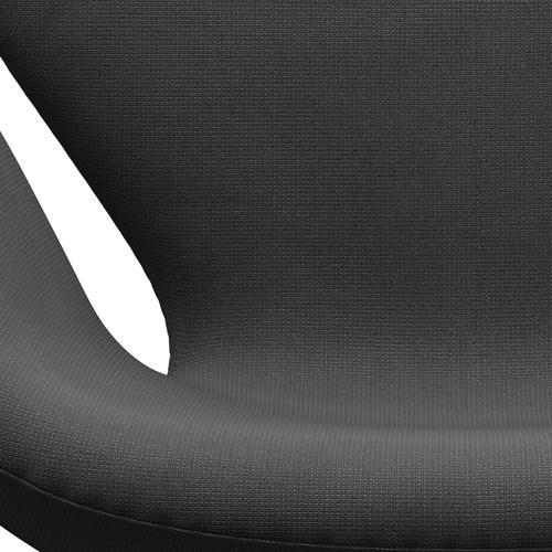 Fritz Hansen Swan Lounge Chair, saténová kartáčovaná hliník/sláva tmavě šedá