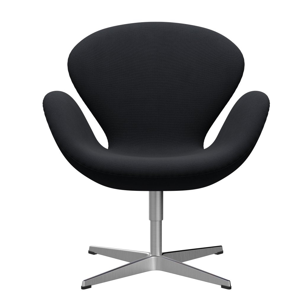 Fritz Hansen Swan Lounge Chair, saténová kartáčovaná hliník/sláva šedá (60019)