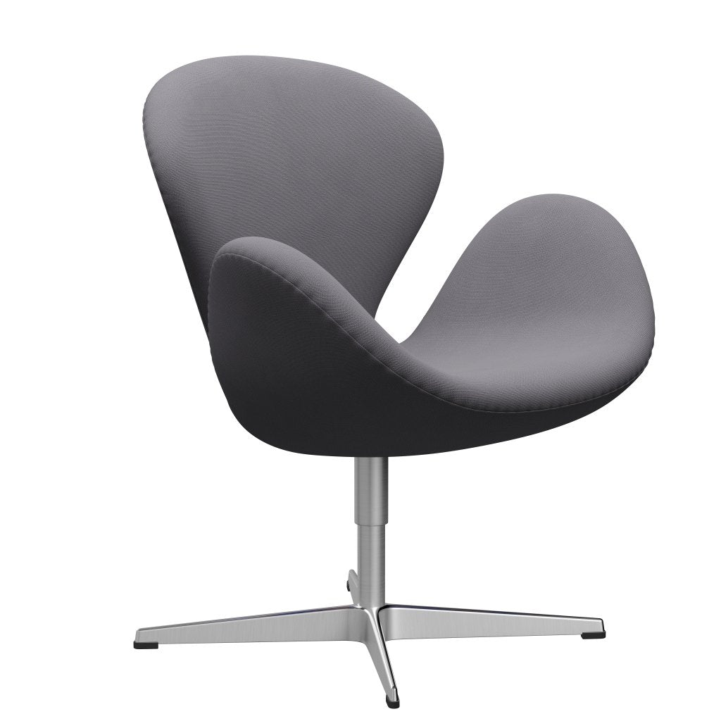 Fritz Hansen Swan Lounge Chair, saténová kartáčovaná hliník/sláva šedá (60078)