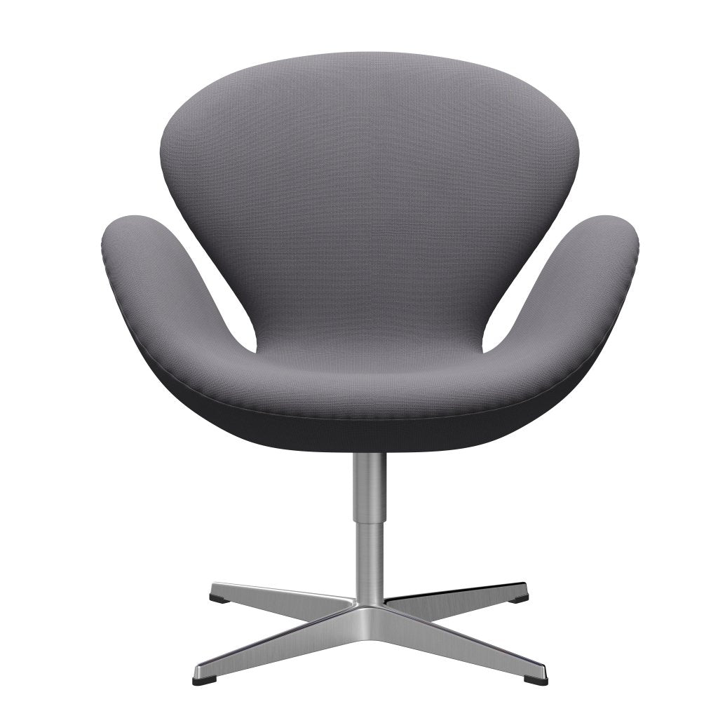 Fritz Hansen Swan Lounge Chair, saténová kartáčovaná hliník/sláva šedá (60078)