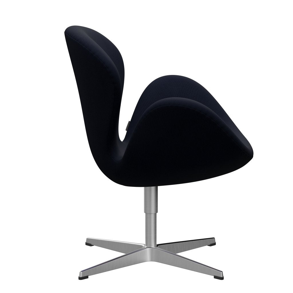 Fritz Hansen Swan Lounge Chair, saténové kartáčované hliníkové/slávy Navy (66061)