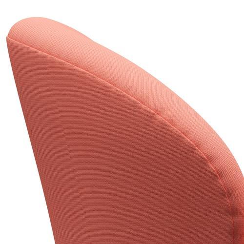 Fritz Hansen Swan Lounge Chair, Satin Brushed Aluminium/Fame Pink Light