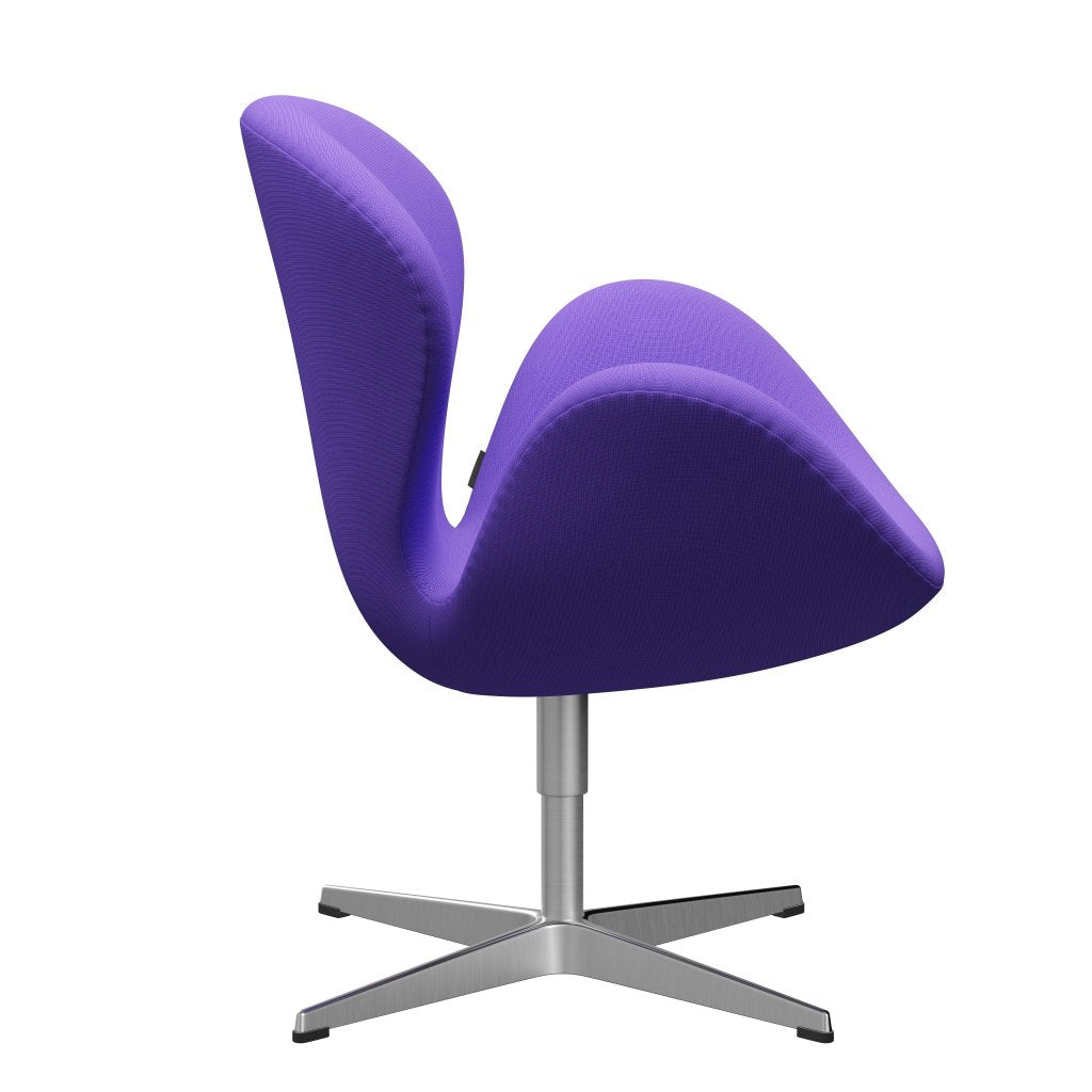 Fritz Hansen Swan Lounge Chair, saténové kartáčované hliníkové/slávy Violet Light