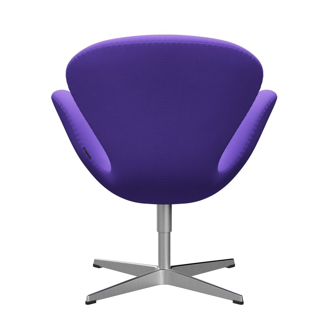 Fritz Hansen Swan Lounge Chair, saténové kartáčované hliníkové/slávy Violet Light