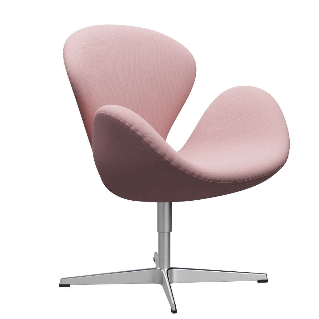 Fritz Hansen Swan Lounge Chair, saténová kartáčovaná hliník/sláva teplá fialová