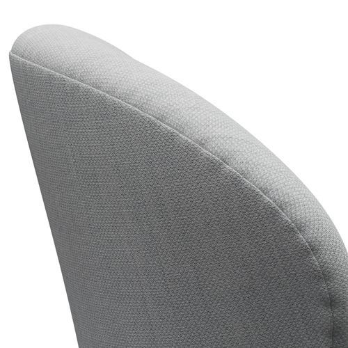 Fritz Hansen Swan Lounge Chair, Satin Brushed Aluminium/Fiord Grey/Medium Grey