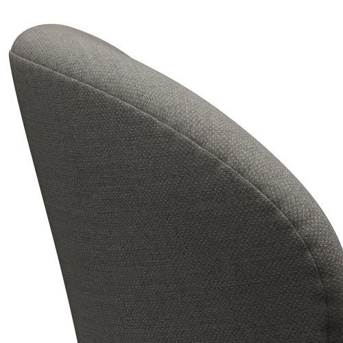 Fritz Hansen Swan Lounge Chair, satén kartáčovaný hliník/fiord šedá/kámen