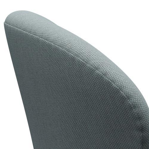 Fritz Hansen Swan Lounge Chair, satén kartáčovaný hliník/fiord zelená/modrá/kámen