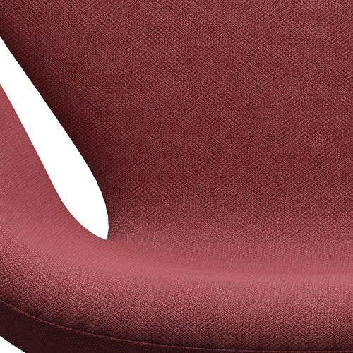 Fritz Hansen Swan Lounge Chair, satén kartáčovaný hliník/fiord růžový