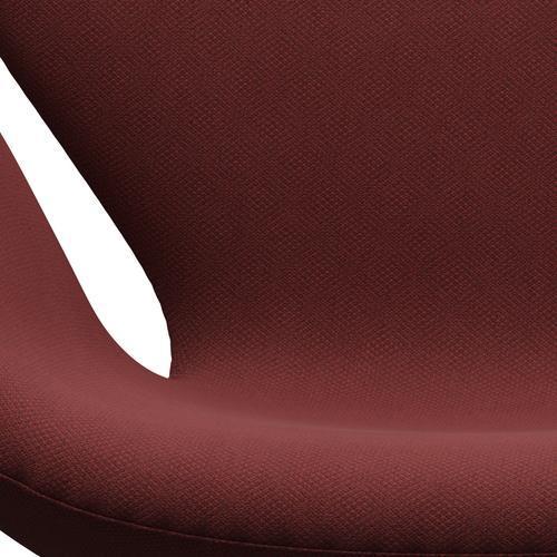 Fritz Hansen Swan Lounge Chair, satén kartáčovaný hliník/fiord cihla/cihla