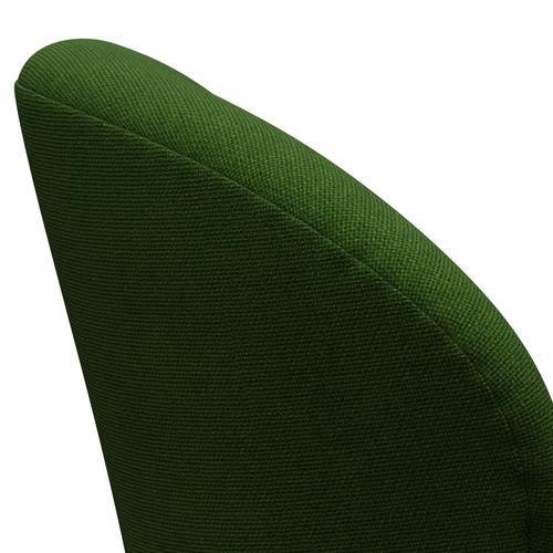 Fritz Hansen Swan Lounge Chair, Sating kartáčovaná hliník/Hallingdal Grass Green