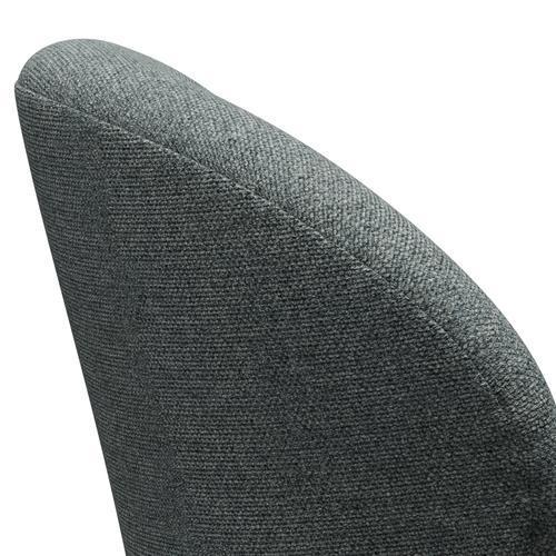 Fritz Hansen Swan Lounge Chair, Sating kartáčovaný hliník/Hallingdal Grey