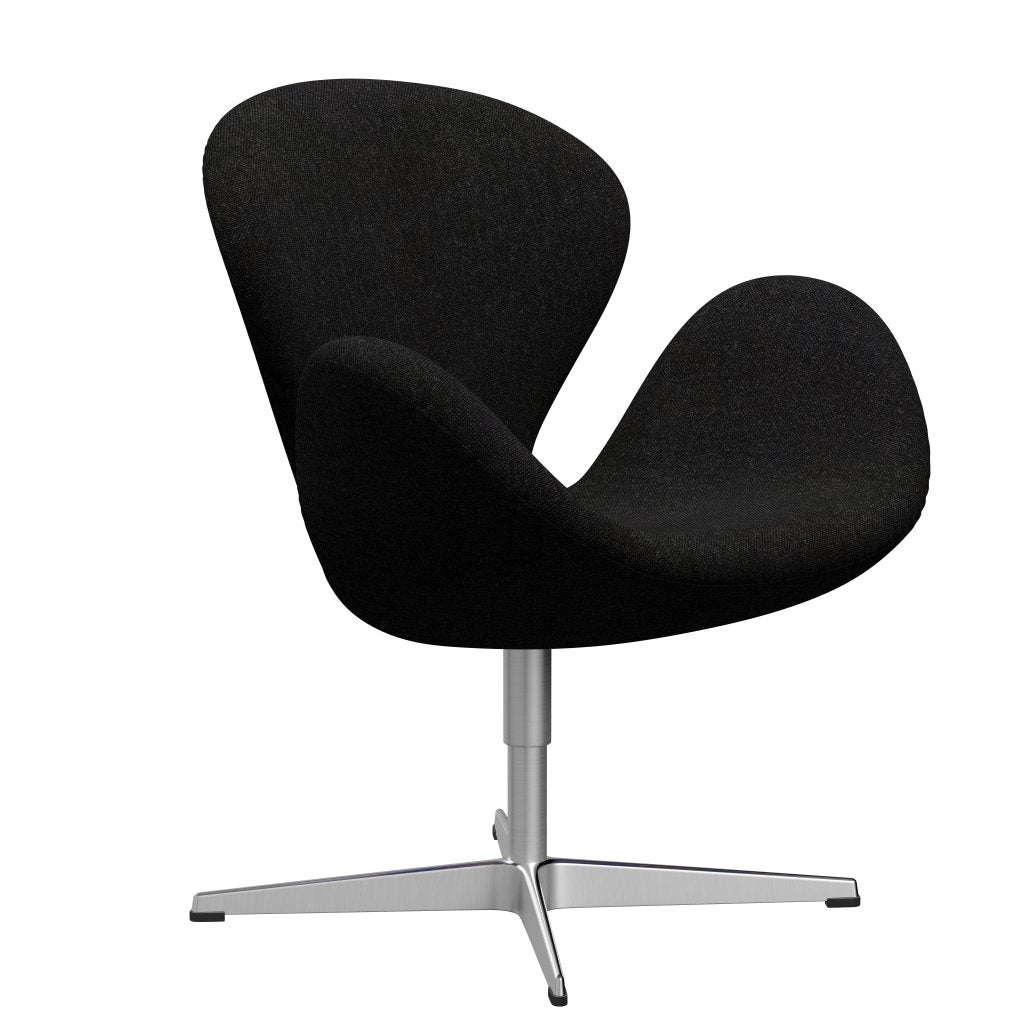 Lounge Fritz Hansen Swan Lounge, Sating Barmated Aluminium/Hallingdal Charcoal