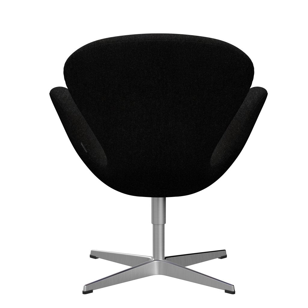 Lounge Fritz Hansen Swan Lounge, Sating Barmated Aluminium/Hallingdal Charcoal