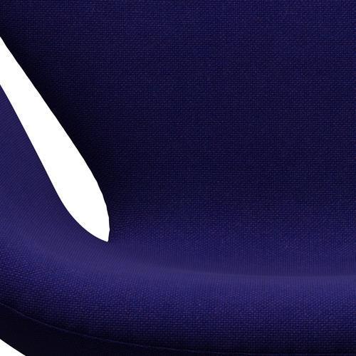 Fritz Hansen Swan Lounge Chair, satén kartáčovaný hliník/Hallingdal Violet Dark