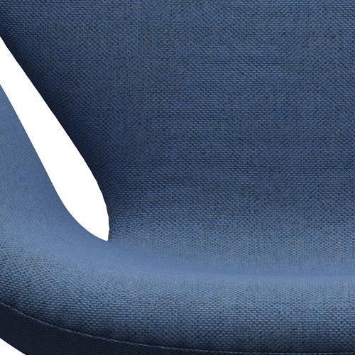 Fritz Hansen Swan Lounge Chair, satén kartáčovaný hliník/re vlna modrá/přirozená