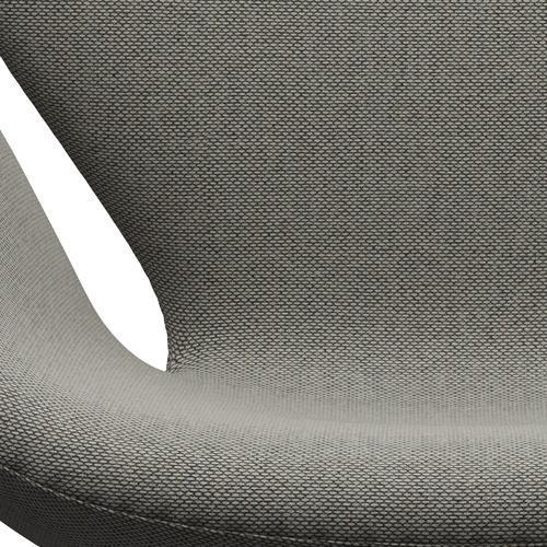 Fritz Hansen Swan Lounge Chair, satén kartáčovaný hliník/re vlna šedá bílá/planárna