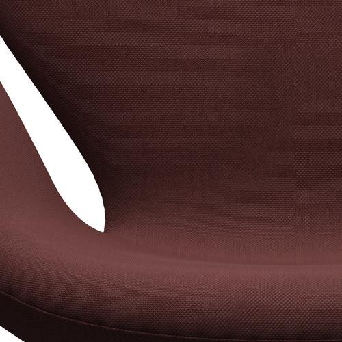 Fritz Hansen Swan Lounge Chair, Satin Brushed Aluminium/Steelcut Dark Brown (655)