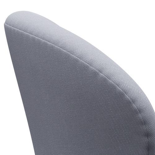 Fritz Hansen Swan Lounge Chair, Satin Brushed Aluminium/Steelcut Mouse Grey