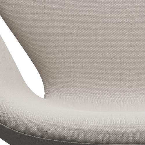 Fritz Hansen Swan Lounge Chair, Satin Brushed Aluminium/Steelcut Wool White