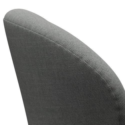 Fritz Hansen Swan Lounge Chair, satén kartáčovaný hliník/sunniva šedá