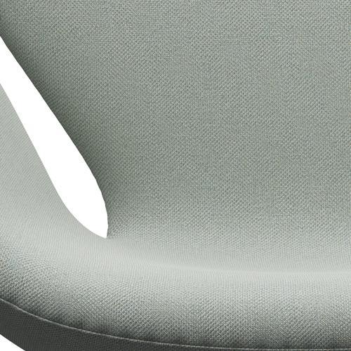 Fritz Hansen Swan Lounge Chair, satén kartáčovaný hliník/Sunniva Mint Green