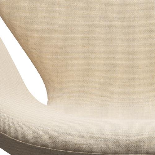 Fritz Hansen Swan Lounge Chair, saténový kartáčovaný hliník/Sunniva písek