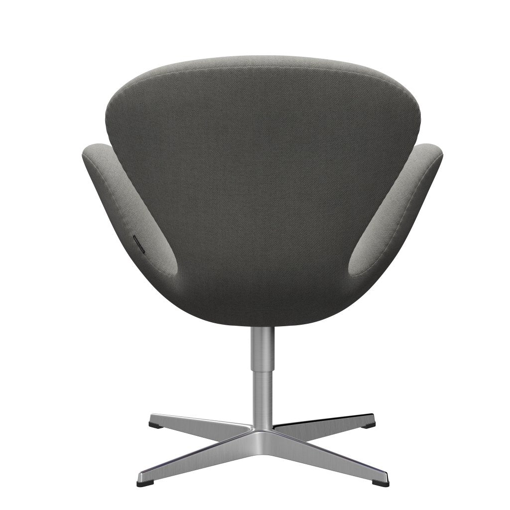 Fritz Hansen Swan Lounge Chair, satén kartáčovaný hliník/Sunniva písek/světle šedá