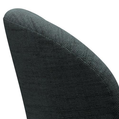 Fritz Hansen Swan Lounge Chair, satén kartáčovaný hliník/sunniva černá/světle modrá