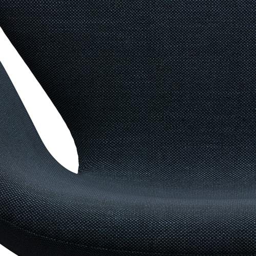 Fritz Hansen Swan Lounge Chair, saténová kartáčovaná hliník/Sunniva Black/Navy